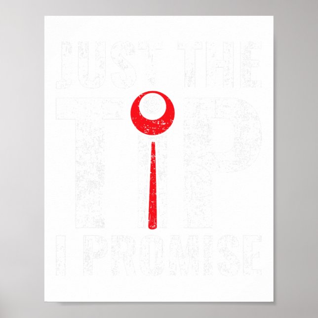 Poster Amusant Juste Le Conseil Je Promets Pool Player Bi (Devant)