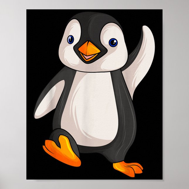 Poster Amusant Penguin Vêtements S Uni-adultes Enfants B (Devant)