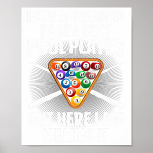 Poster Amusant Pool Art Pour Hommes Femmes Billard Lover 