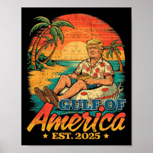 Poster Amusant Trump Chemise Golfe Des Etats-Unis Est 202