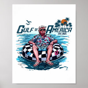 Poster Amusant Trump Chemise Golfe Des Etats-Unis Est 202