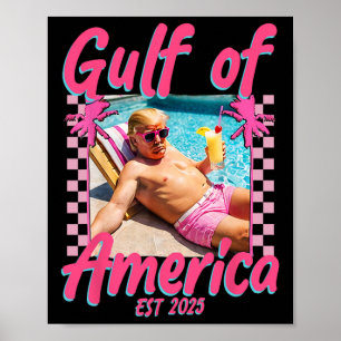 Poster Amusant Trump Chemise Golfe Des Etats-Unis Est 202