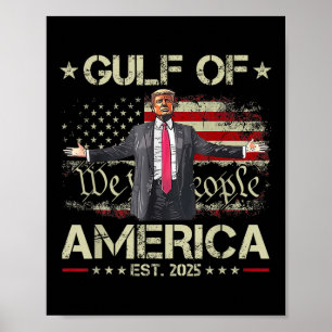 Poster Amusant Trump Golfe Des États-Unis Amérique Est 20