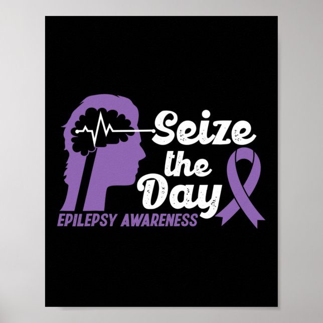 Poster Amusante Sensibilisation À L'Épilepsie Saisir Le J (Devant)
