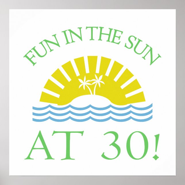 Poster Amusants 30e anniversaire cadeaux (Devant)