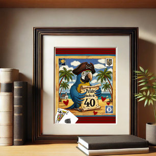 Poster Amusants Pirate Places de jeu Parrot Beach