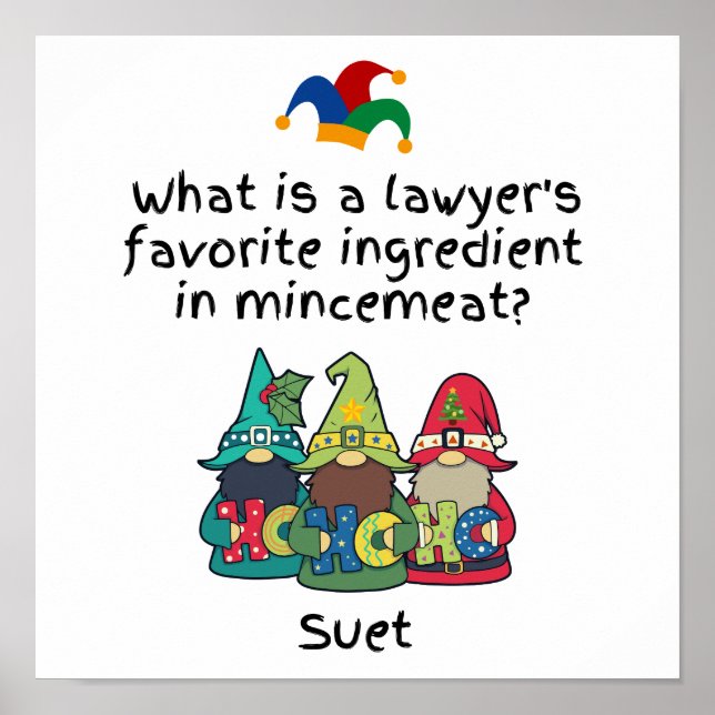Poster Amuse Mincemeat Plaisanterie d'avocat (Devant)