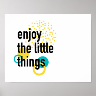 Poster Amusement branché design heureux de Profitez des c