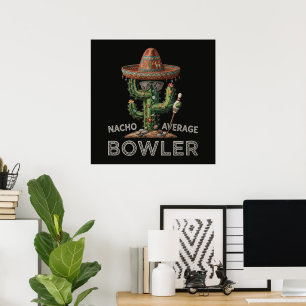 Poster Amusement de quilleur pas moyen