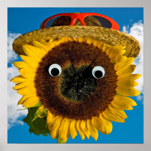Poster Amusement d'été Tournesol