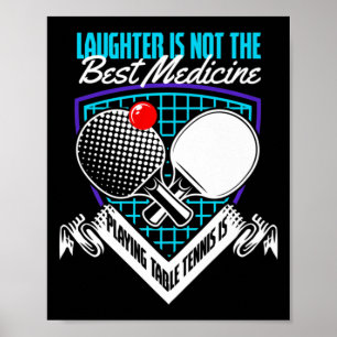 Poster Amusement Jouer Tennis Meilleur Médecin Jouer Tenn