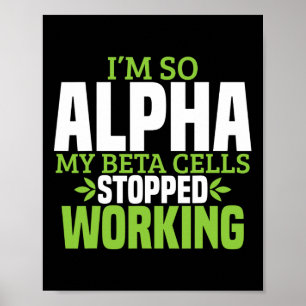 Poster Amusement Type 1 Diabète Sensibilisation au diabèt