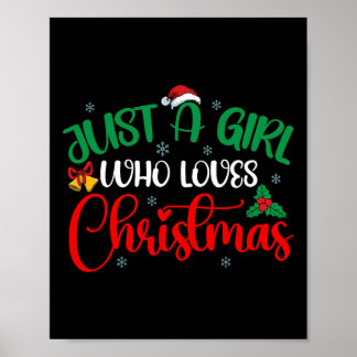Poster Amusez Juste Une Fille Qui Aime Les Filles De Noël