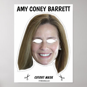 Poster AMY CONEY BARRETT Masque d'Halloween