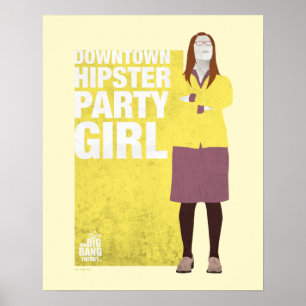 Poster Amy   Downtown Hipster Party Girl