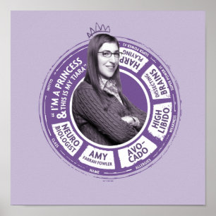Poster Amy Farrah Fowler - Graphique d'informations