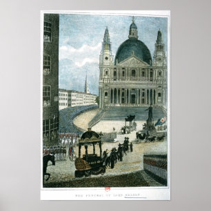 Poster An exact representation of the grand funeral car