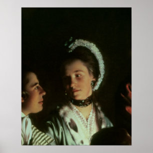 Poster An Experiment on a Bird in the Air Pump, 1768