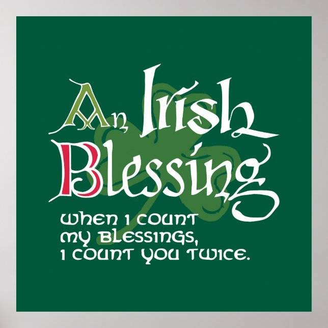 Poster An Irish Blessing (Devant)