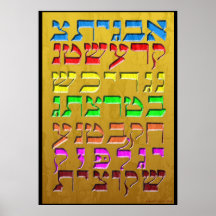 Ana b"Koach ~ Lettres initiales ~ Or