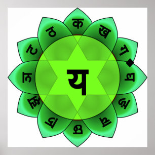 Poster Anahata Le Coeur Chakra
