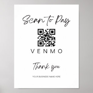 Poster Analyser le code QR du paiement - Mariage de la ba