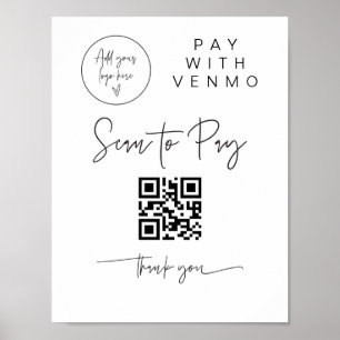 Poster Analyser le code QR Signer barre de Mariage Valet