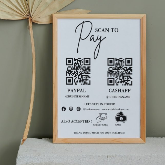 Poster Analyser pour payer le panneau de paiement du code (Créateur téléchargé)