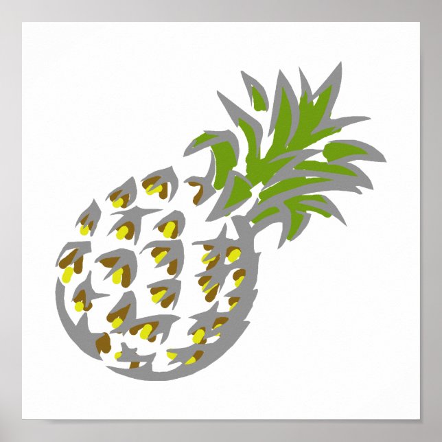 Poster ananas (Devant)