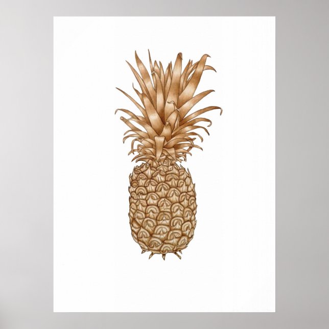 Poster Ananas Espresso (Devant)