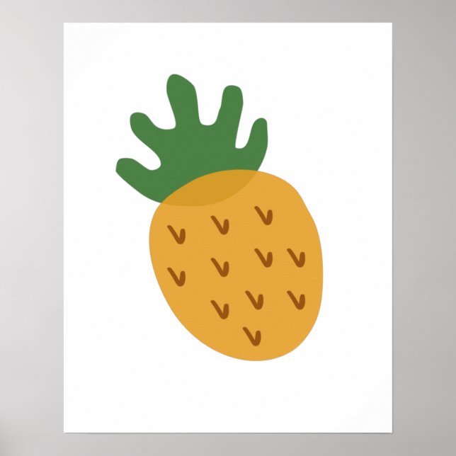 Poster Ananas FIV | Support moderne pour l'infertilité mû (Devant)