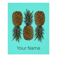 Ananas Retro Végétal et Végétarien Fruit Vintage
