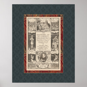 Poster Anatomie d'antiquité fascinante mélancolique