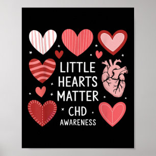 Poster Anatomie du coeur Valentine Little Heart Chd
