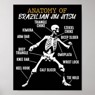 Poster Anatomie d'un Jiu Jitsu brésilien