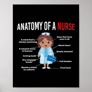 Poster Anatomie D'Une Infirmière