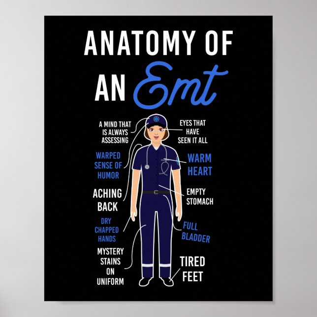 Poster Anatomie D'Urgence SGE D'Une MTE (Devant)