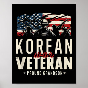 Poster Ancien combattant de la guerre de Corée Fière Gran