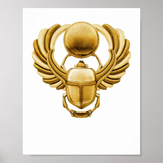 Poster Ancien dendroctone du Scarab en Égypte (Devant)