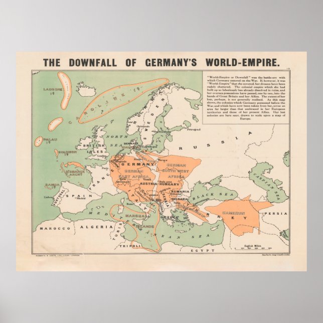 Poster Ancien désastre de la Première Guerre mondiale en  (Devant)