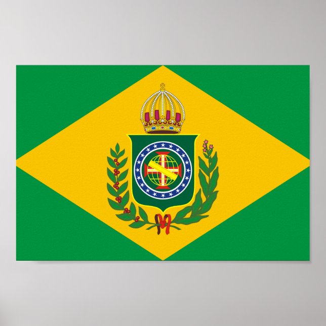 Poster Drapeau brésilien 