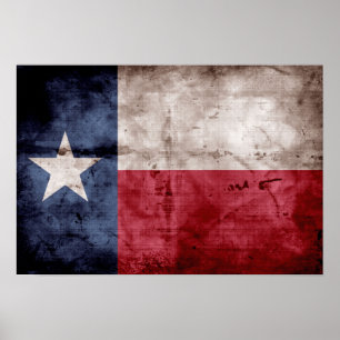 Poster Ancien drapeau du Texas