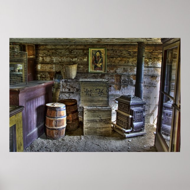 POSTER ANCIEN MAGASIN CHINOIS OCCIDENTAL (Devant)