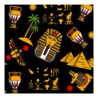 Ancien Motif égyptien Hiéroglyphique Arrière - pla