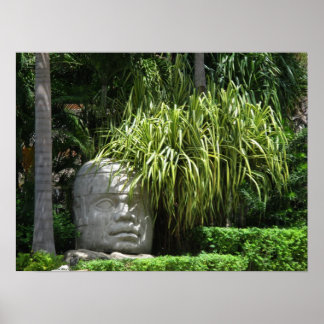 Poster Ancien Olmec Head 2