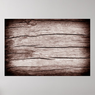Poster Ancien parquet avec fissures, Vieux bois texture