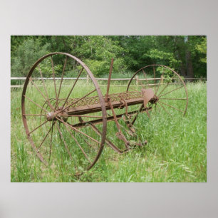 Poster Ancien râteau de foin 2