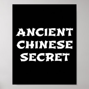 Poster Ancien secret chinois drôle Halloween Sauce T Shi