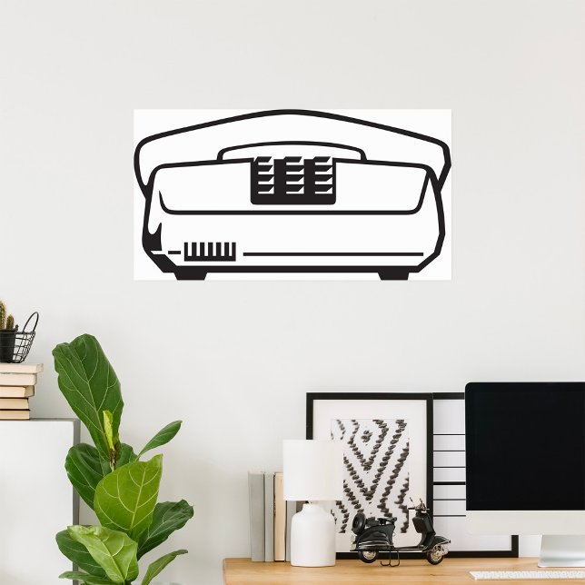 Poster Ancien symbole téléphonique (Créateur téléchargé)