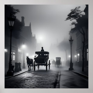 Poster Ancien temps image noir et blanc